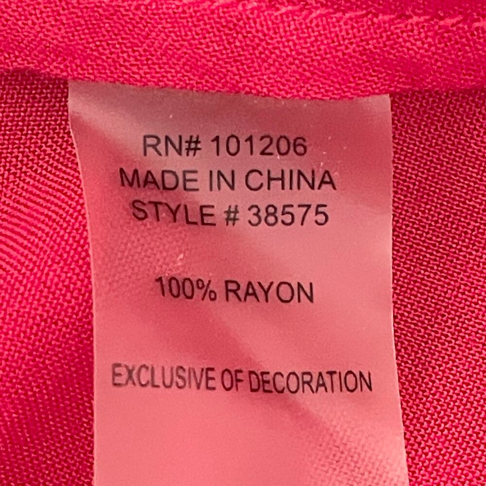 Soft Surroundings Hot Pink Asymmetrical Button-Front Blouse - Picture 10 of 11